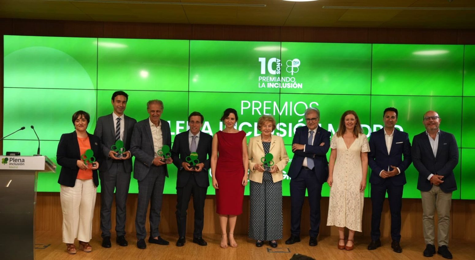 Gloria Alemán recibe el Premio Plena Inclusión Madrid